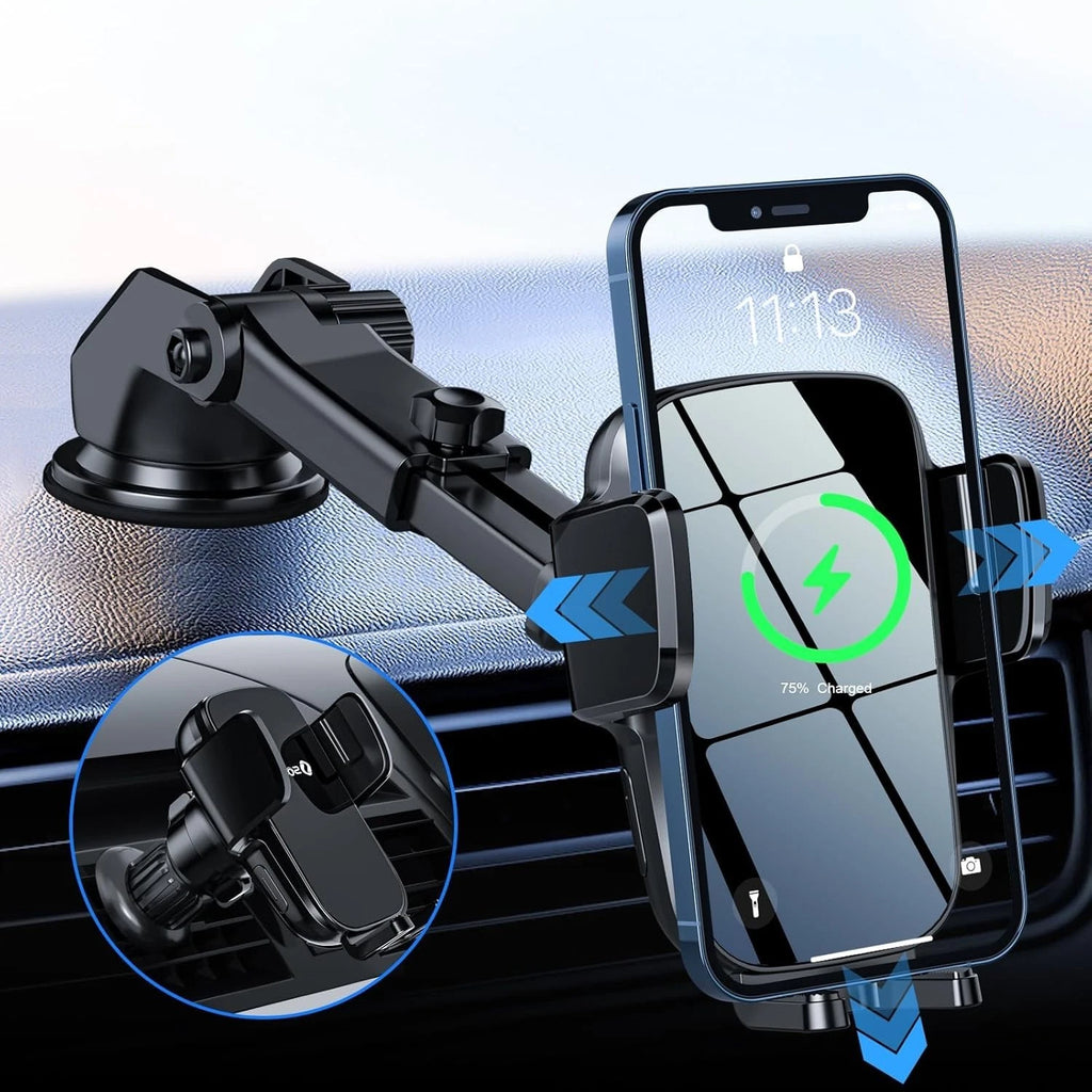SONRU Wireless Car Charger 15W Fast Charging Phone Holder Mount WP20-C NEW
